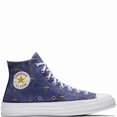 Converse X Nba Chuck 70 Franchise High Tops Mens - Navy Shoes (100QBAUX)